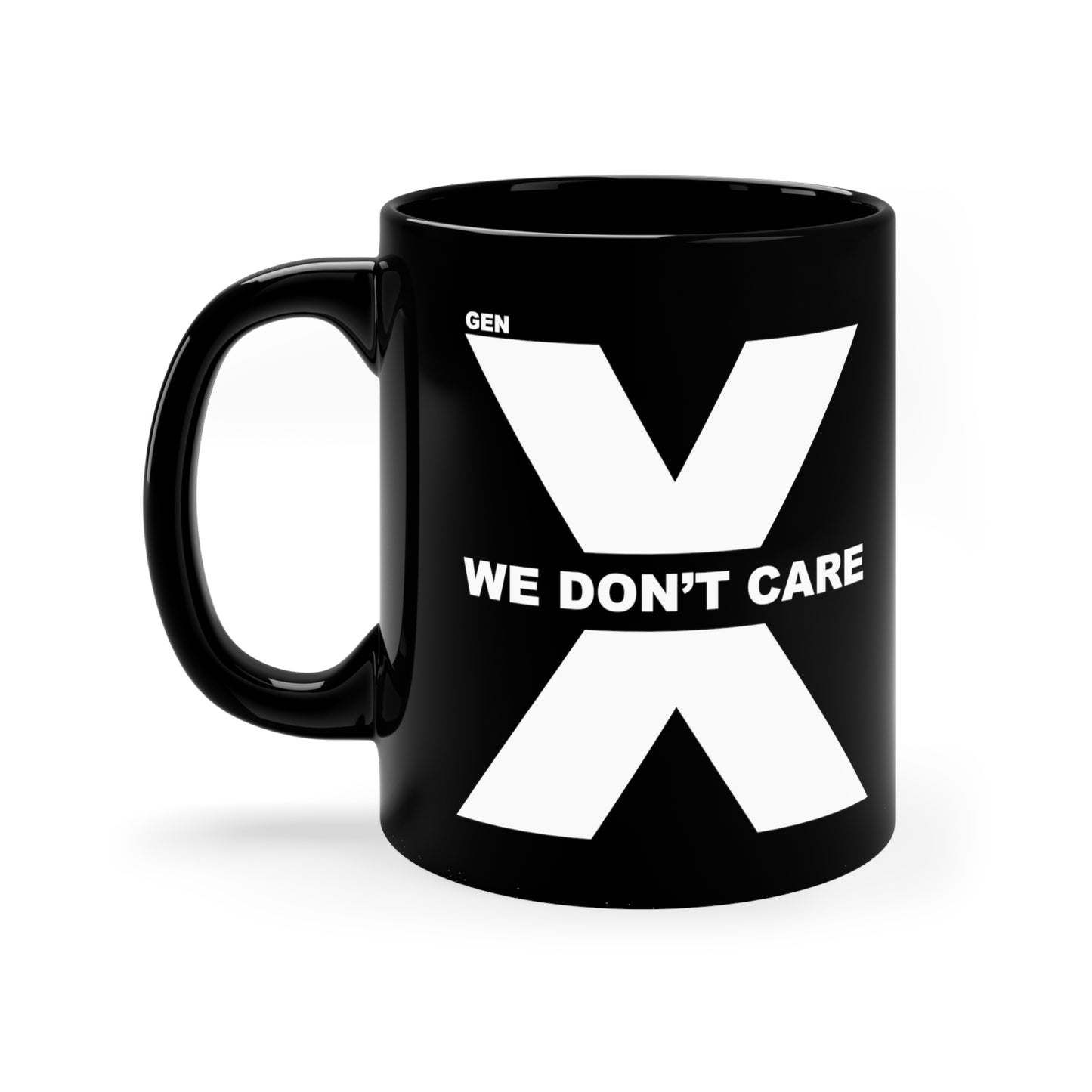 Generation Mood's exclusive Gen X mug combines retro vibes with a modern edge. Double sided.