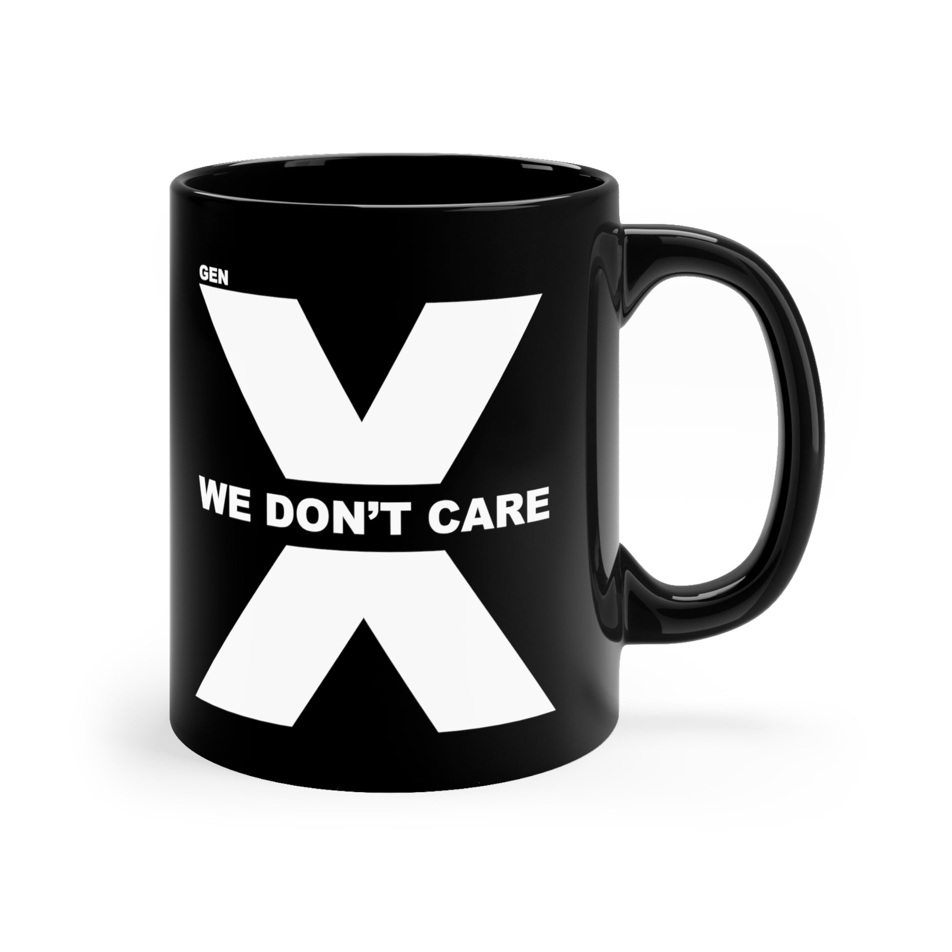 Generation Mood's exclusive Gen X mug combines retro vibes with a modern edge. 2 sided