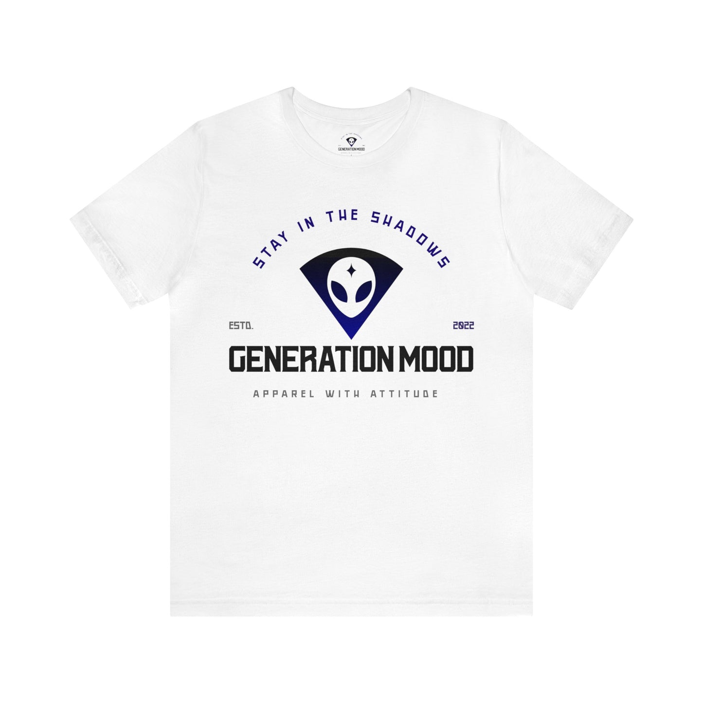 Are you ready to channel your inner cosmic wanderer? Our exclusive Generation Mood logo alien t-shirt combines nostalgia and a dash of intergalactic cool. Whether you are a believer in little beings or just love a good logo tee, this shirt is for you. In White