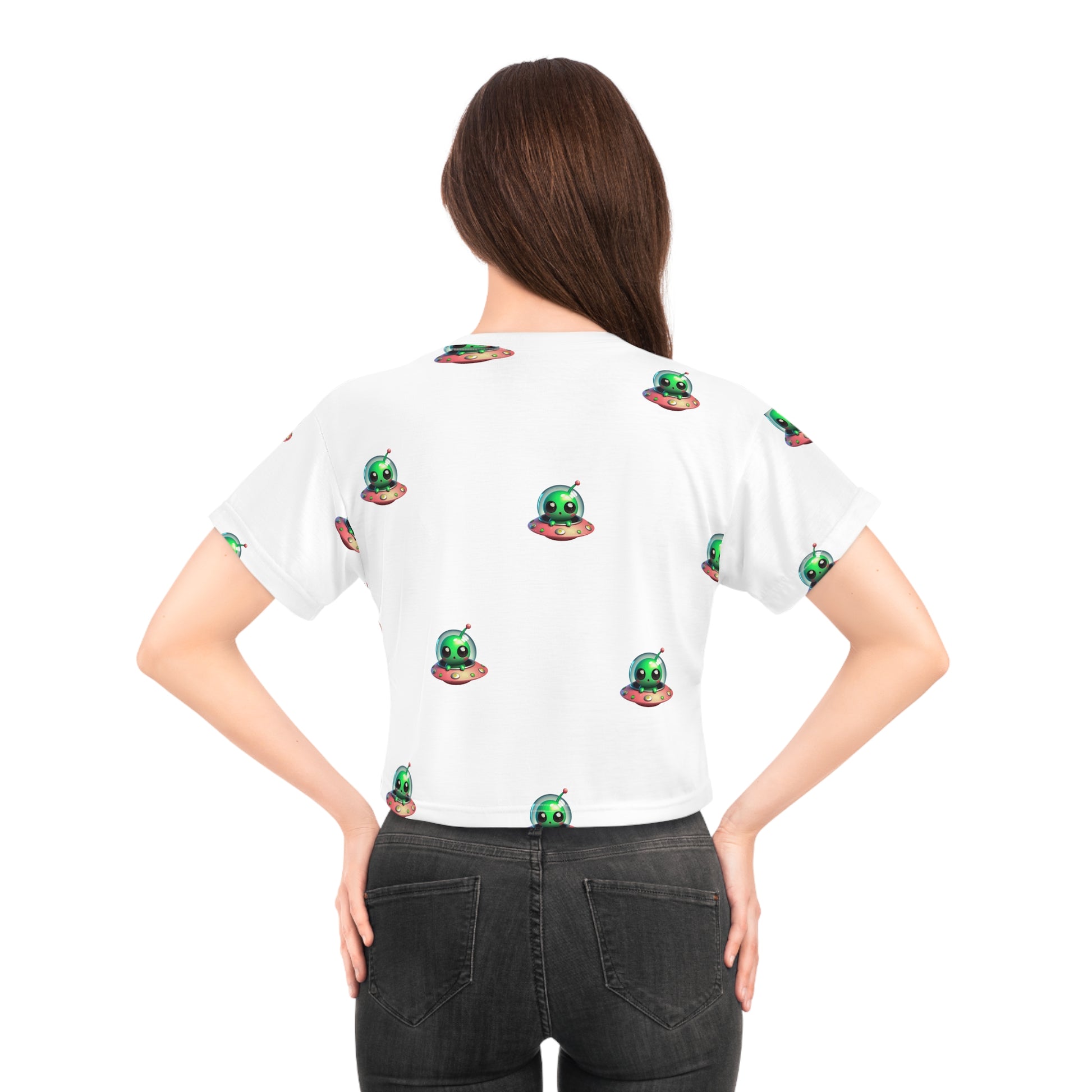This Luna the Plush Pilot crop top is the perfect way to add a touch of whimsy and wonder to your everyday wardrobe. So, grab yours today and blast off into a world of cuteness and cosmic style!