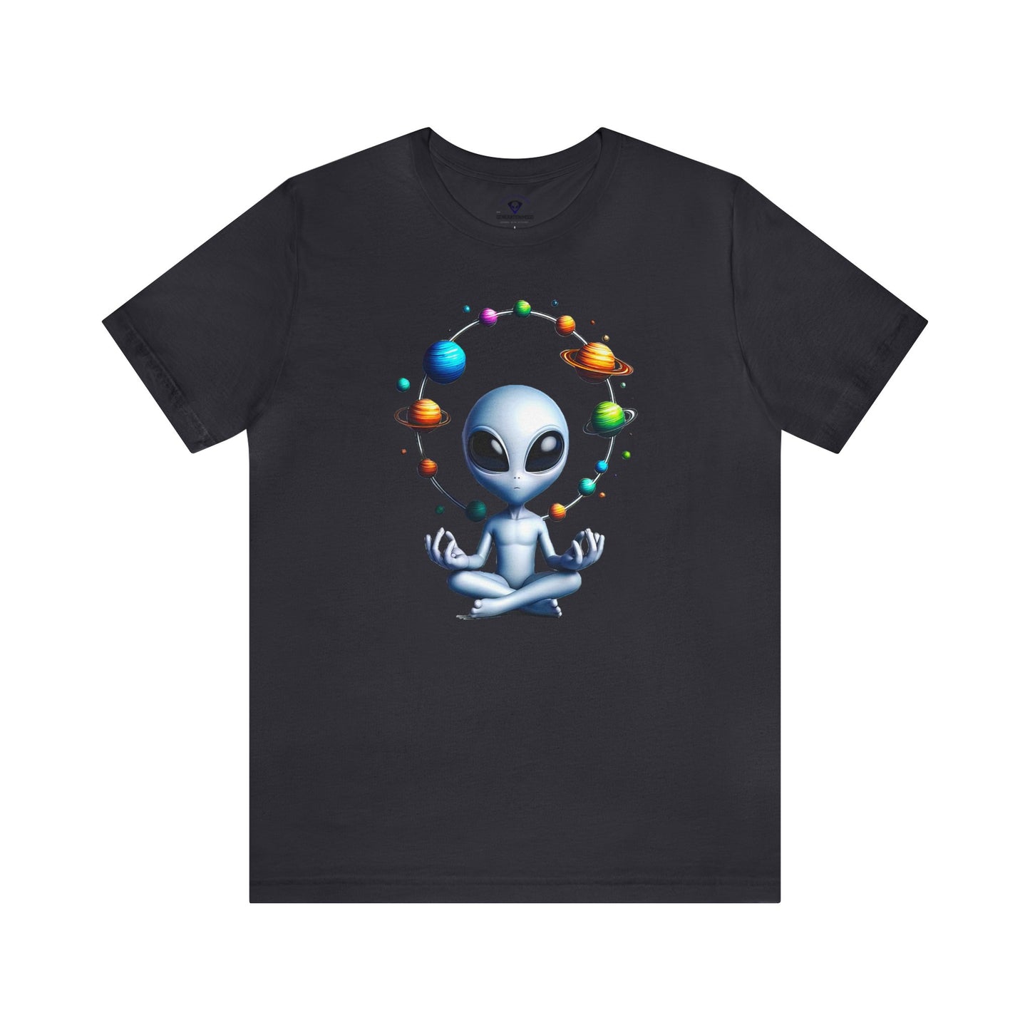 Generation Mood's Meditation in the Cosmos: Alien Sweatshirt , Find Your Zen Among the Planets Shirt.