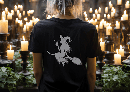 Coffee Witch Shirt Witches Brew T-Shirt  Witchcraft Coffee Magical Tee Midnight Coffee